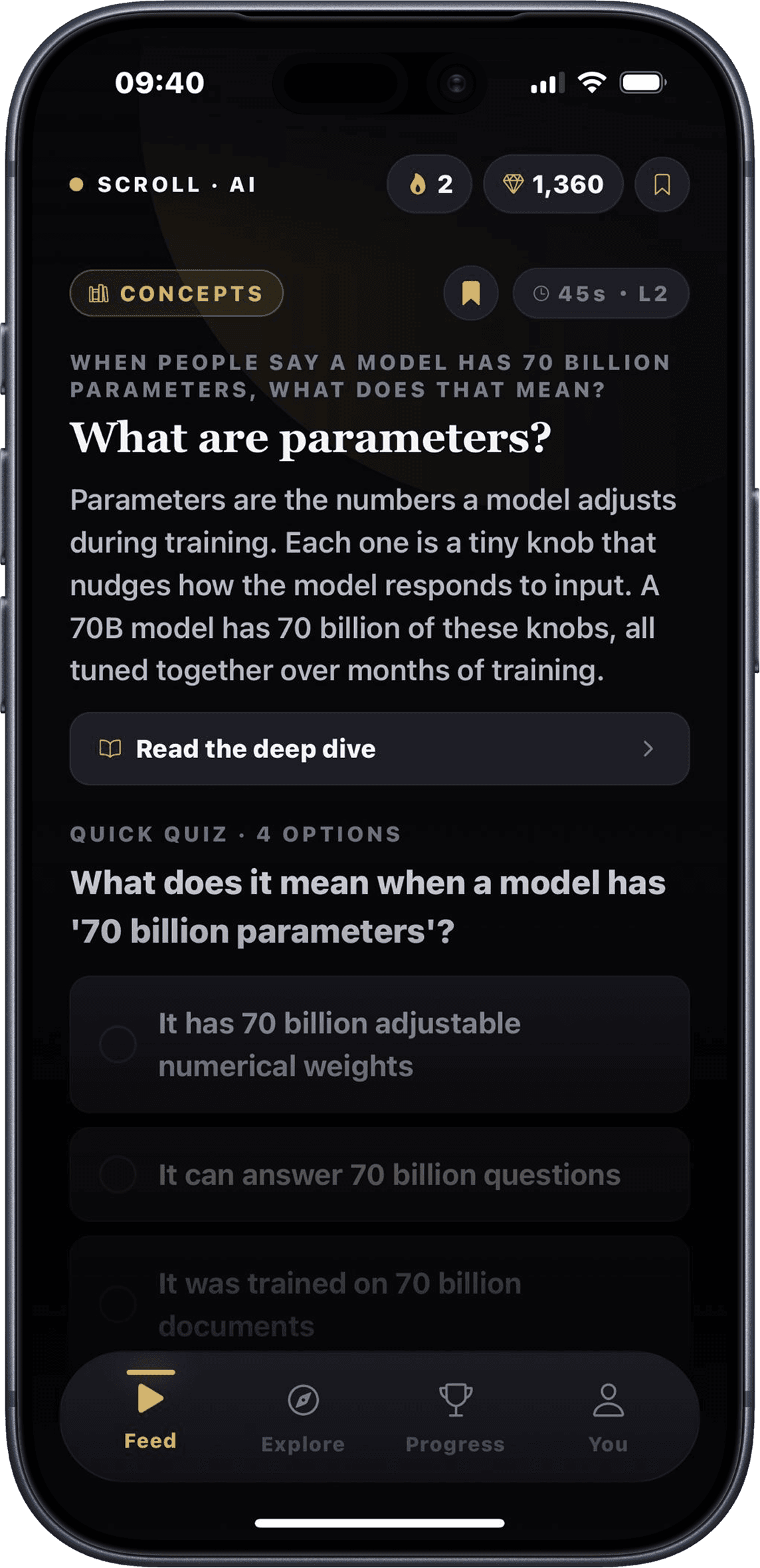 Scroll: Learn AI. Understand AI before it understands you.
