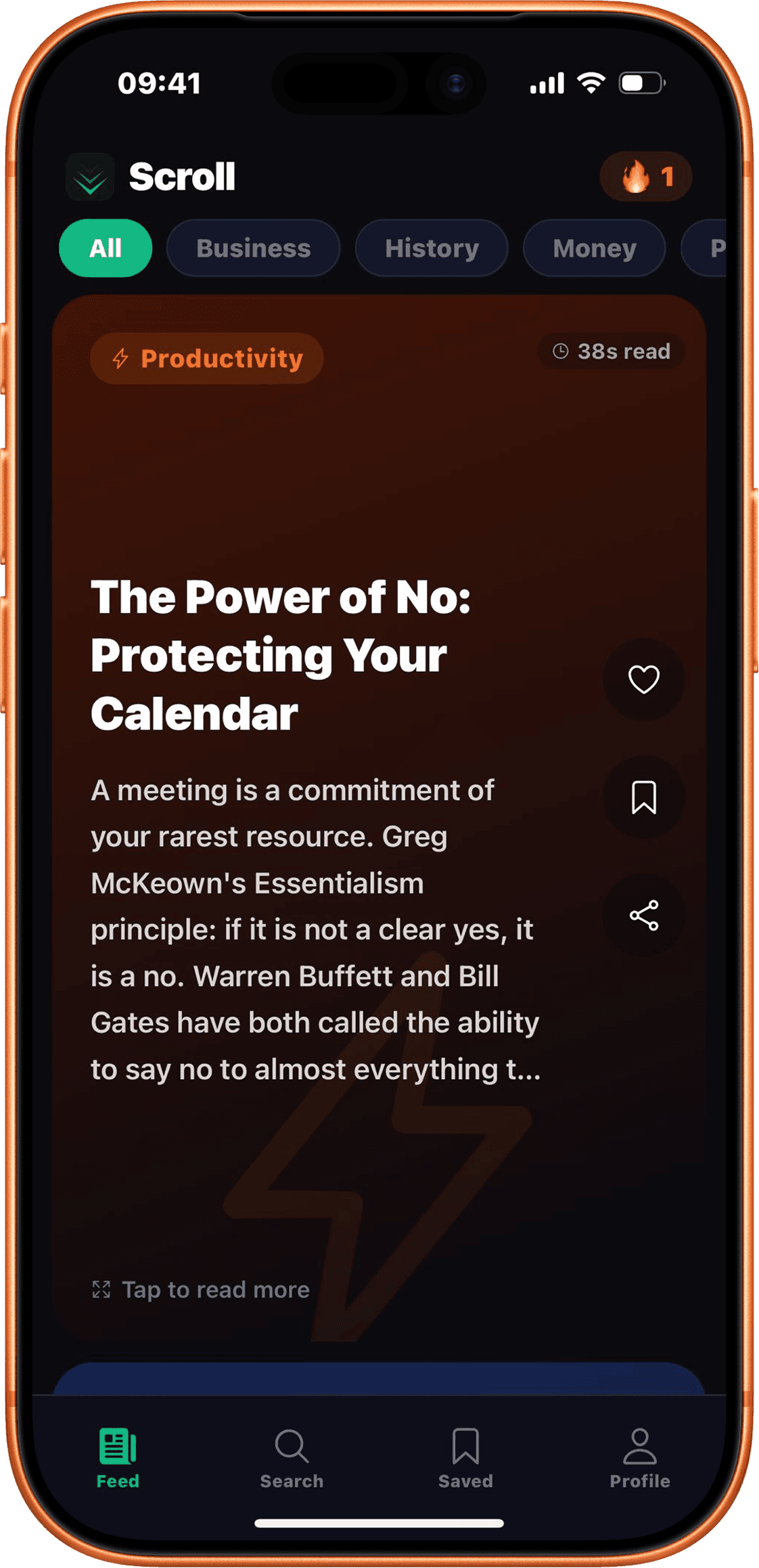 Scroll - Daily Microlearning. Feed.