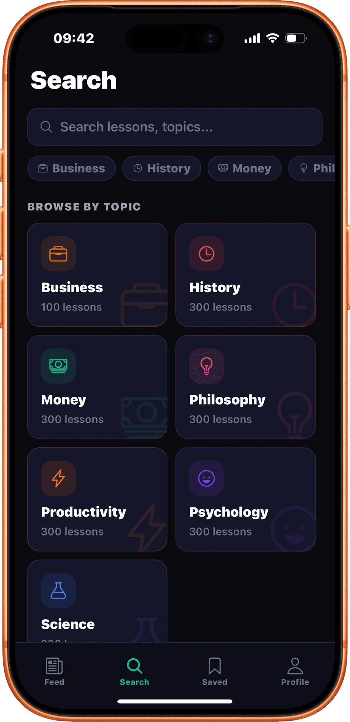 Scroll - Daily Microlearning. Explore.